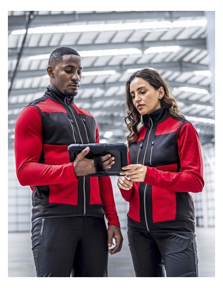 REG-TRA914-E-volve Unisex Knit Effect Stretch Bodywarmer 2